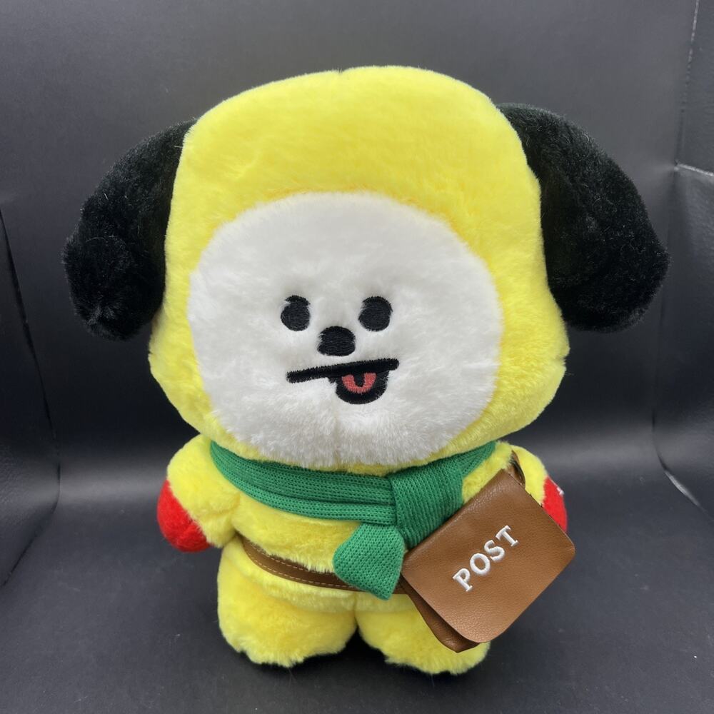 BT21 CHIMMY BTS 10” Standing Plush Line Friends Picnic/Christmas Post Bag Scarf